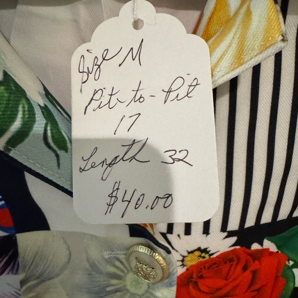 Colorful Patchwork Floral Coat - image 3